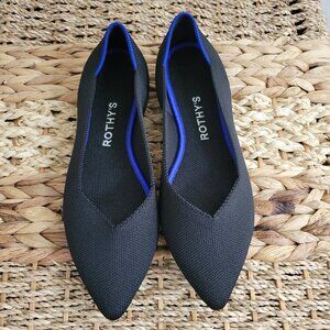 Black "The Point" Flat Shoes from Rothy's Size 7.5